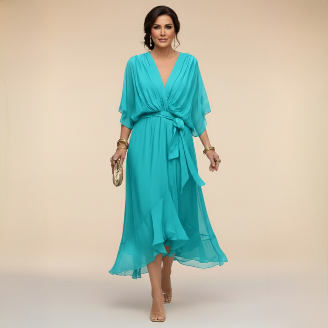 Sorena | Robe maxi élégante à encolure en V