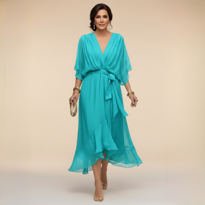 Sorena | Robe maxi élégante à encolure en V