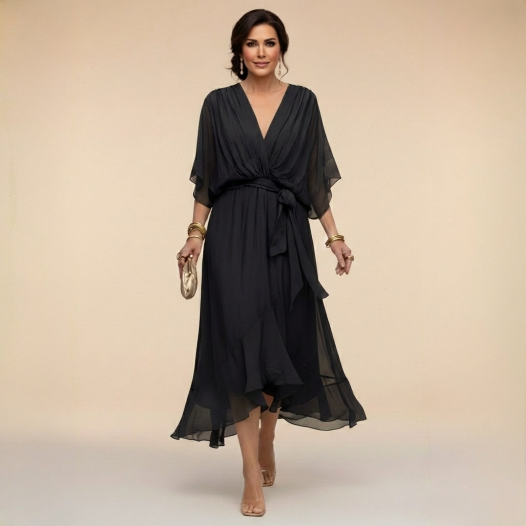 Sorena | Robe maxi élégante à encolure en V