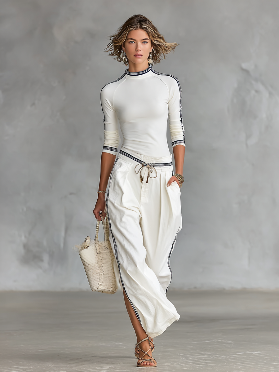 Ensemble de sport - pantalon ample à cordon