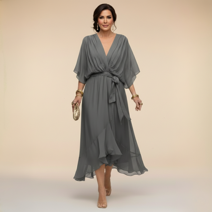 Sorena | Robe maxi élégante à encolure en V