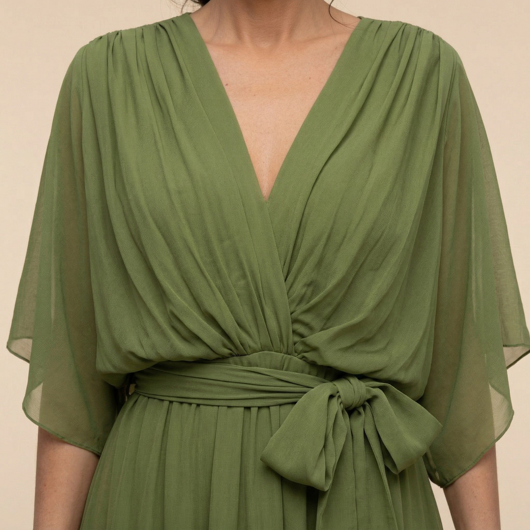 Sorena | Robe maxi élégante à encolure en V