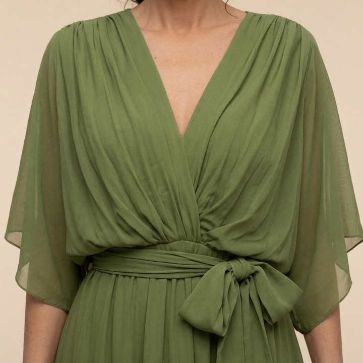 Sorena | Robe maxi élégante à encolure en V