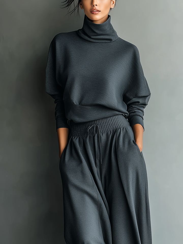 Ensemble en tricot — pantalon ample