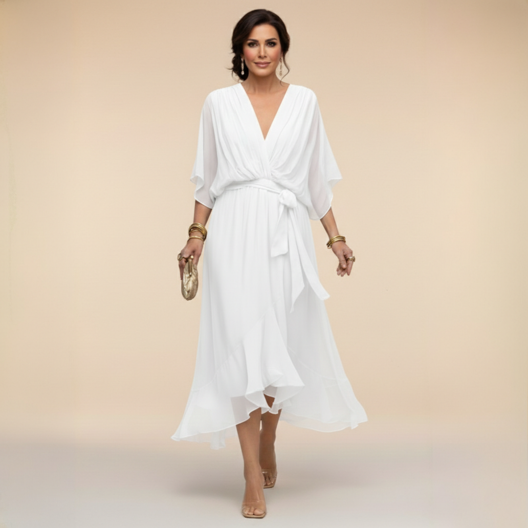 Sorena | Robe maxi élégante à encolure en V