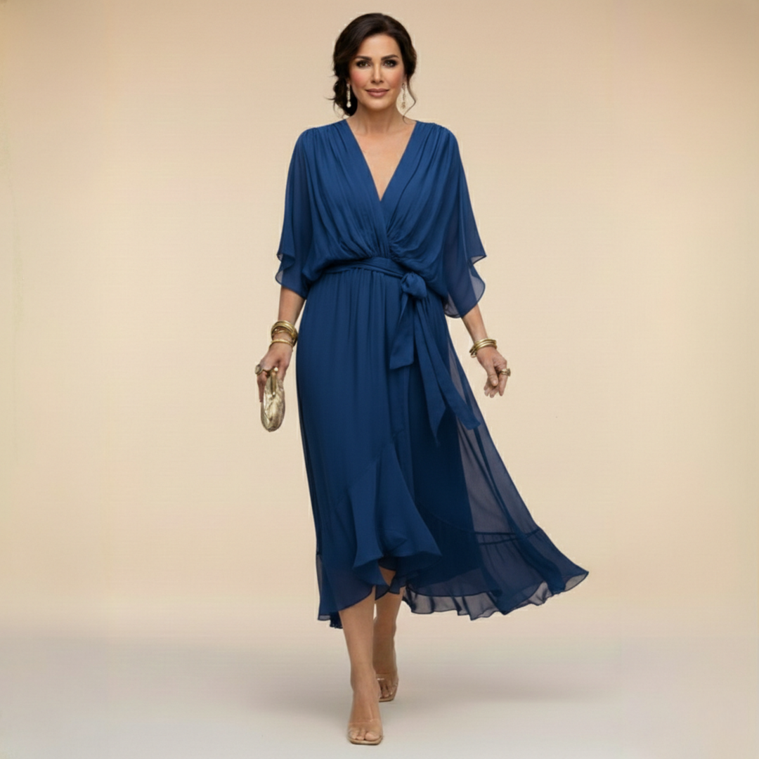 Sorena | Robe maxi élégante à encolure en V