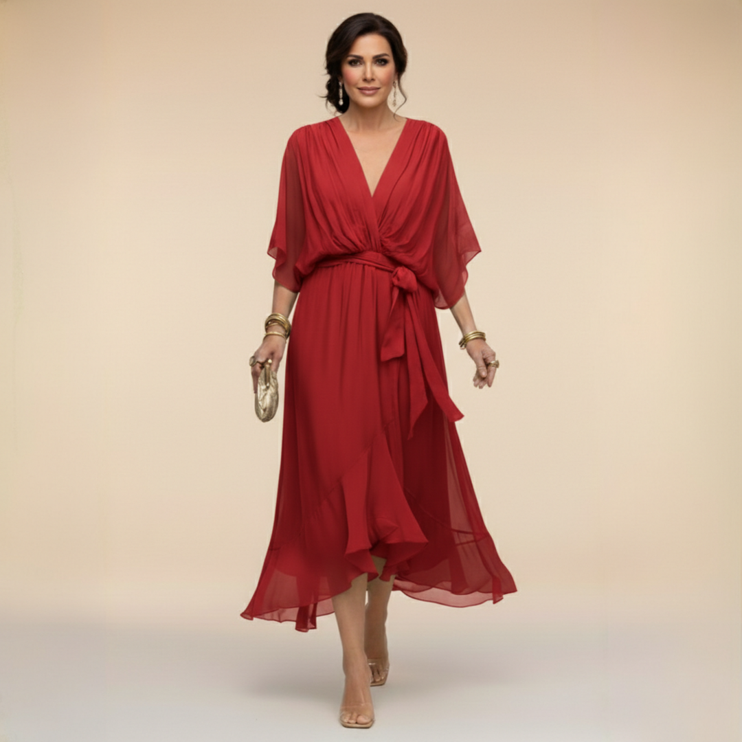 Sorena | Robe maxi élégante à encolure en V