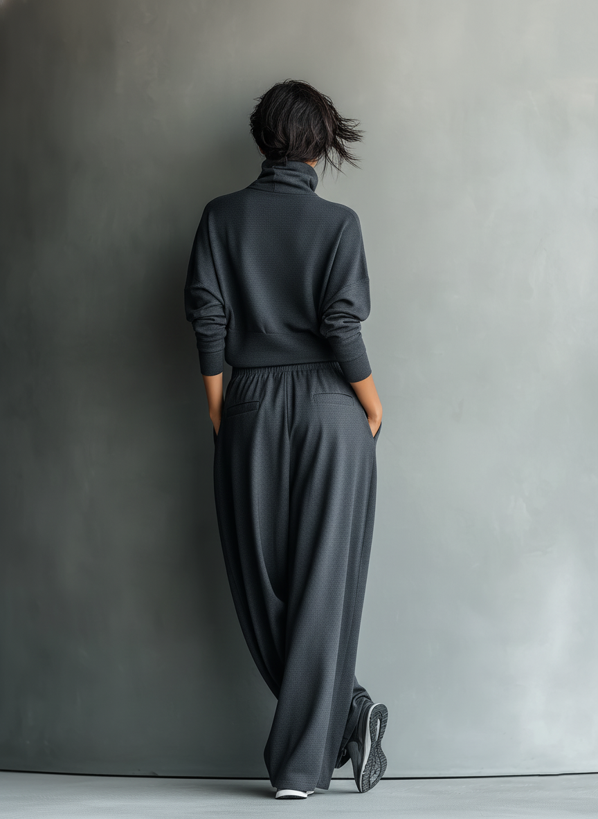 Ensemble en tricot — pantalon ample