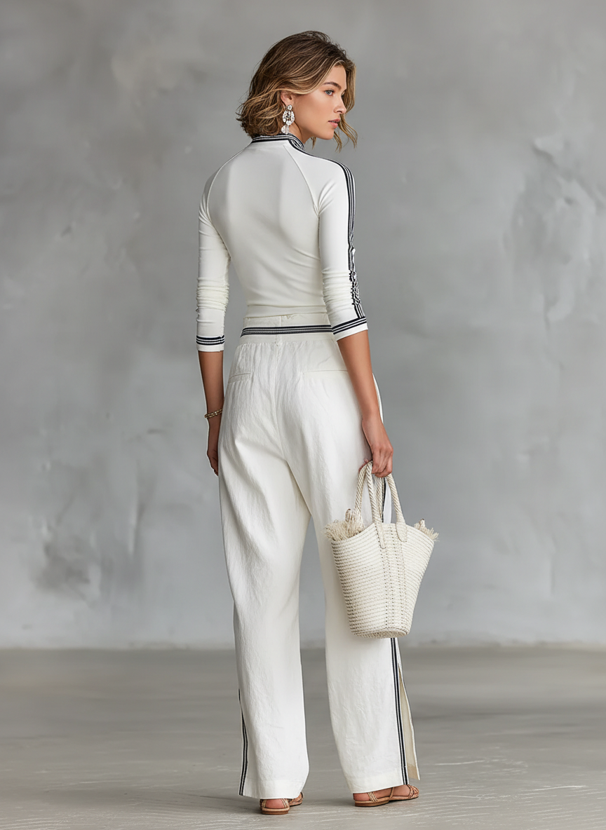 Ensemble de sport - pantalon ample à cordon