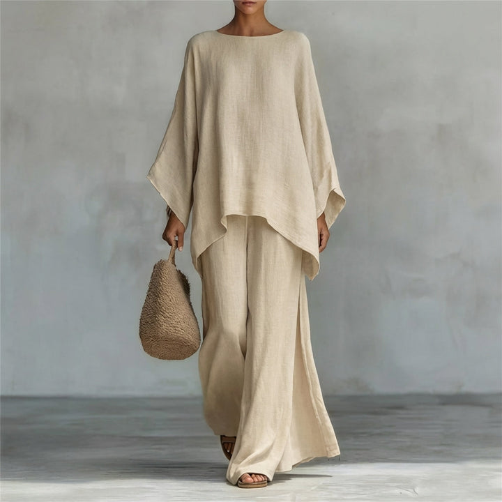 Cristina | Ensemble de deux pièces avec manches longues et pantalon ample