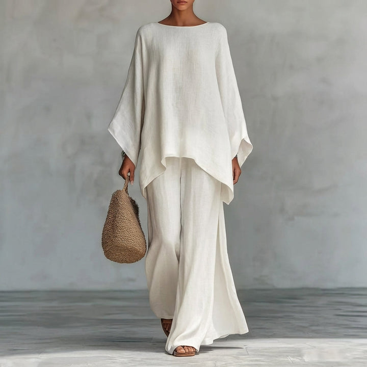 Cristina | Ensemble de deux pièces avec manches longues et pantalon ample