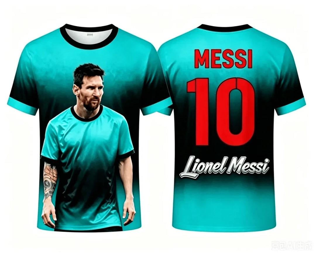 Maillot de football Messi – T-shirt sec et respirant