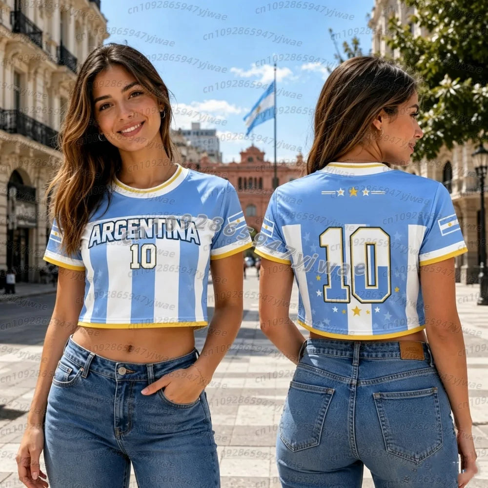 Maillot féminin argentin imprimé Cheerleader n°10