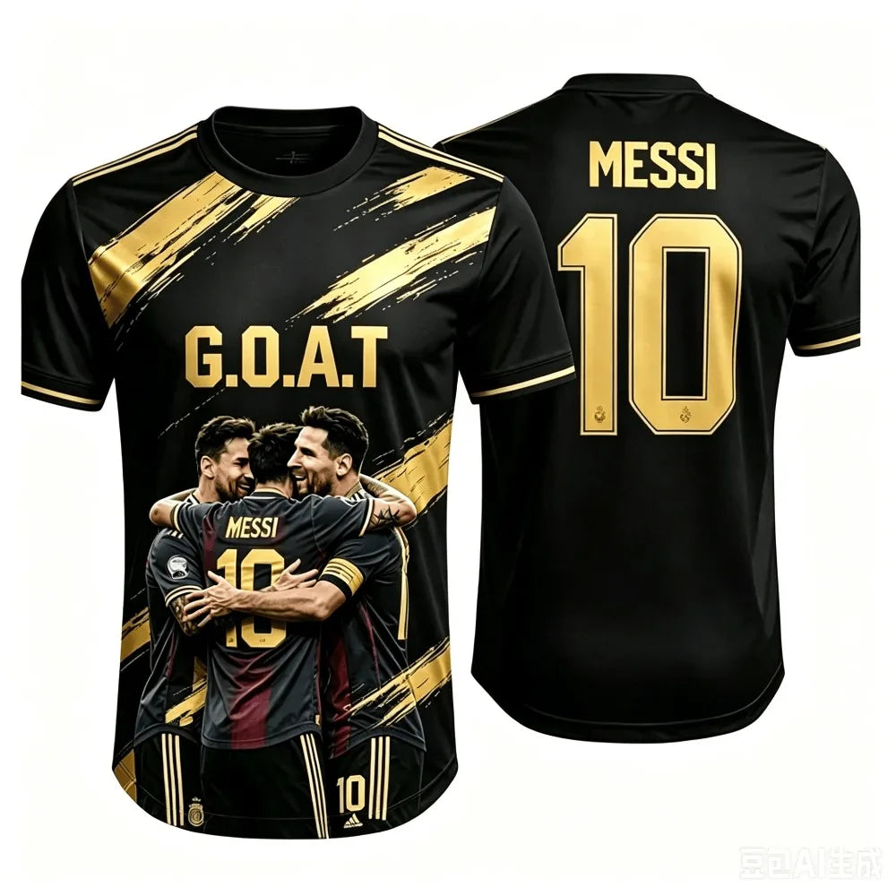 Maillot de football Messi – T-shirt sec et respirant