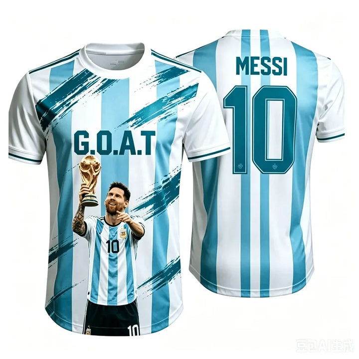 Maillot de football Messi – T-shirt sec et respirant