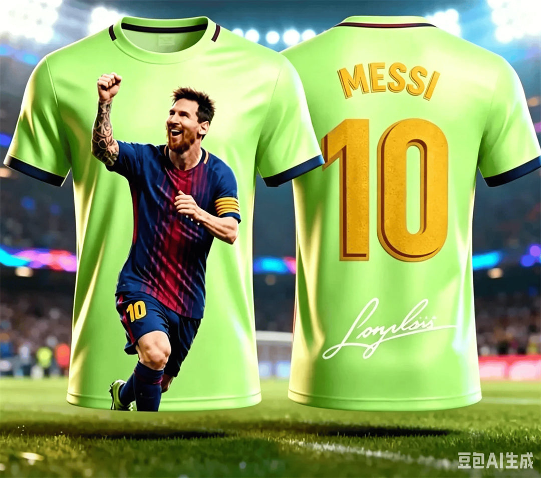 Maillot de football Messi – T-shirt sec et respirant