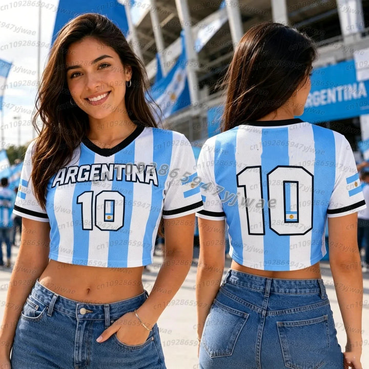 Maillot féminin argentin imprimé Cheerleader n°10