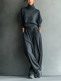 Ensemble en tricot — pantalon ample