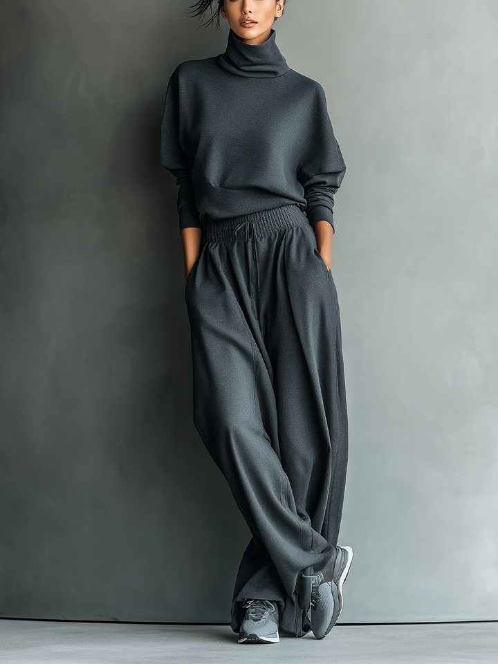 Ensemble en tricot — pantalon ample