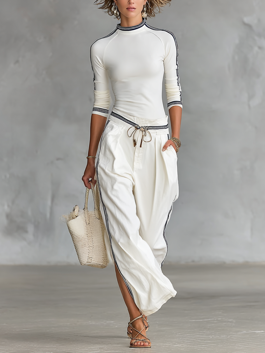 Ensemble de sport - pantalon ample à cordon