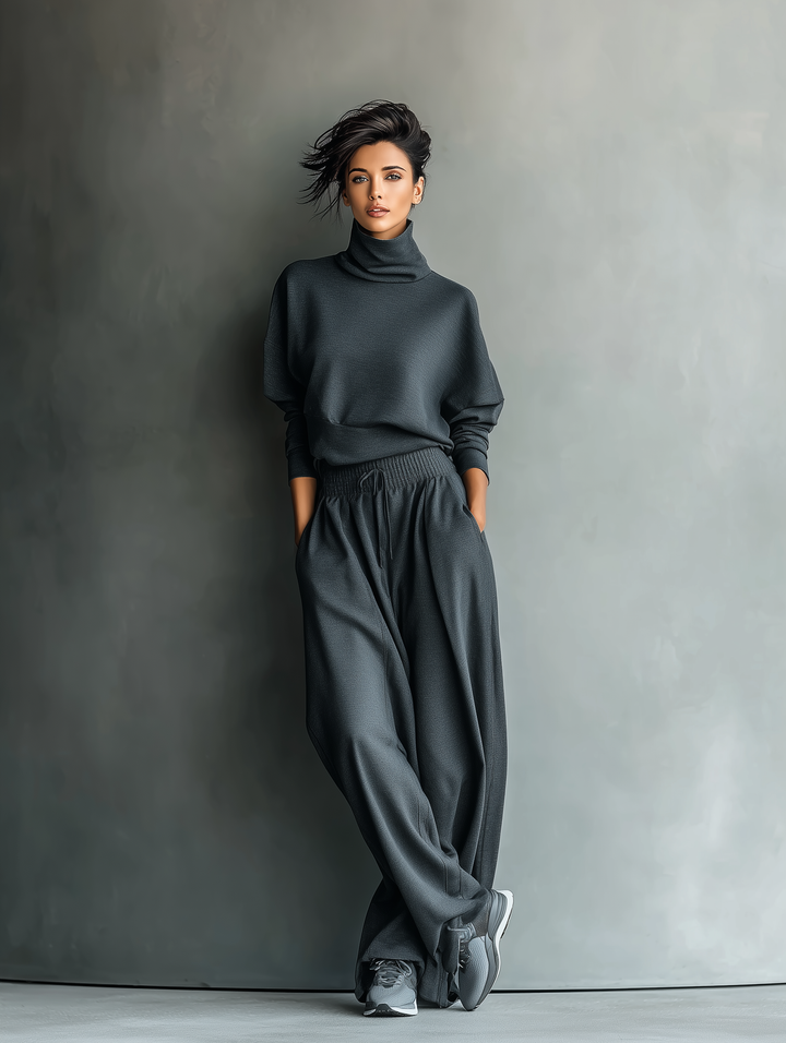 Ensemble en tricot — pantalon ample