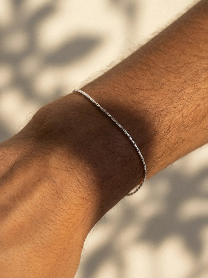 Bracelet en chaîne de fil métallique